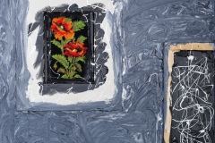 Gabbia-Figurativa-Tecnica-mista-su-tela-70x70-2014